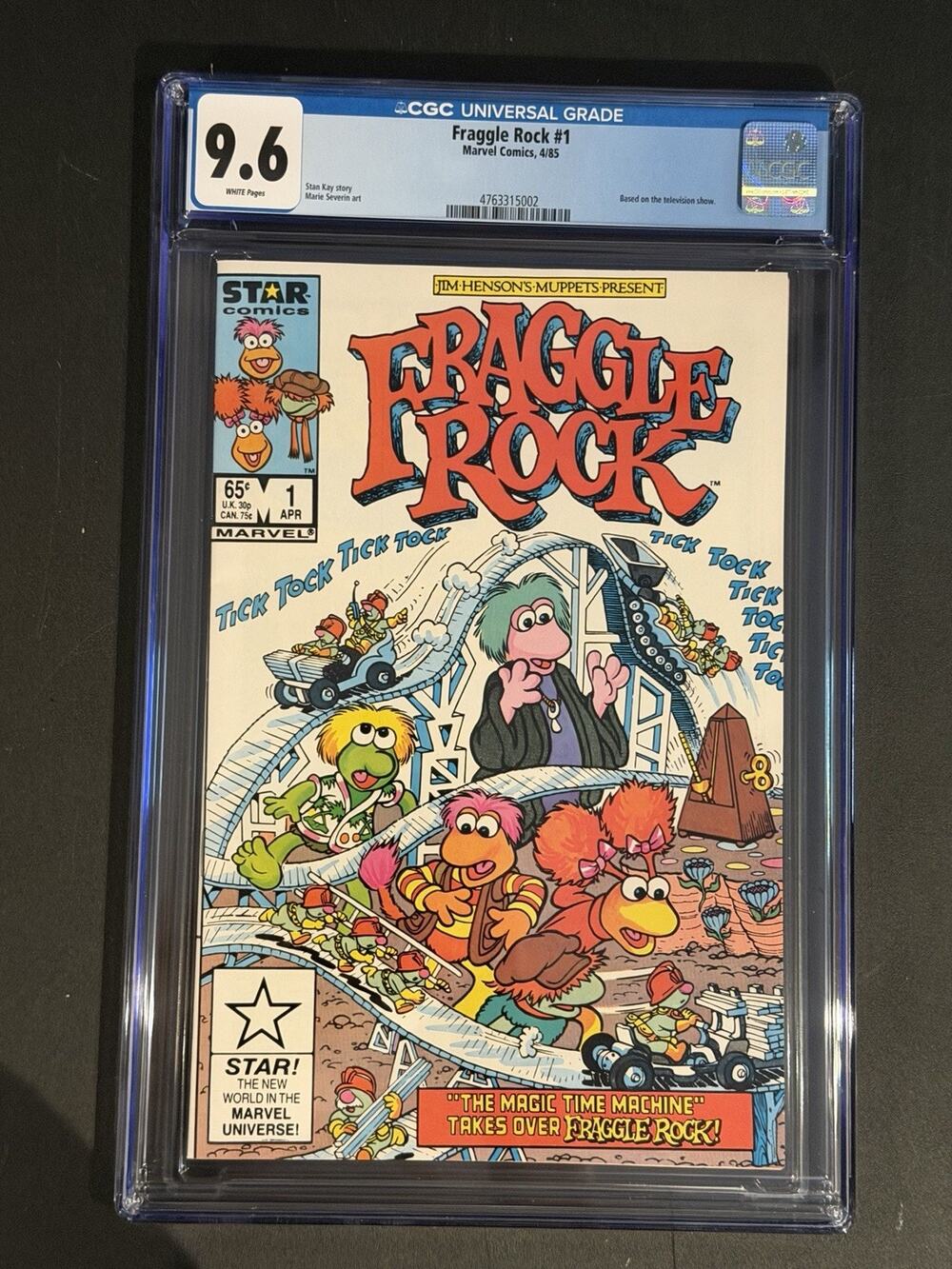 Fraggle Rock #1 CGC 9.6 White Pages 1985 Marvel Star 1st Fraggles Comic App